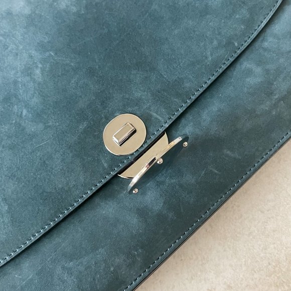Marc Jacobs Big Trouble Teal Suede Bag - Picture 7 of 13